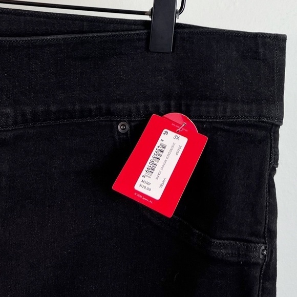 NWT Spanx High Rise Distressed Ankle Skinny Jeans in Vintage Black - Picture 9 of 11